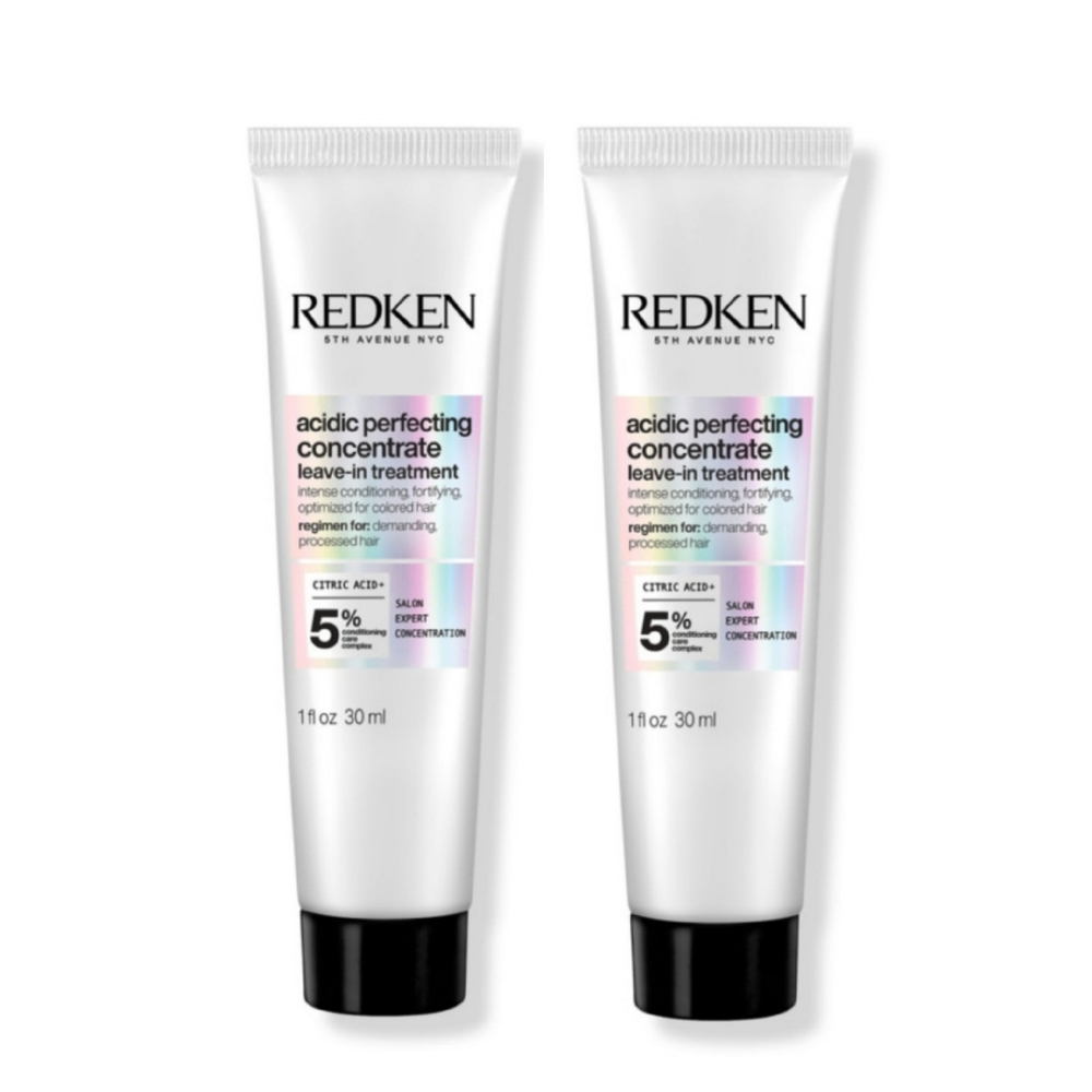 NEW 2× Redken Acidic Bonding Concentrate Leave-In Conditioner Damaged Hair Trave